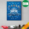 Detroit Lions Have Won The Division Crown One Pride Kings Of The North NFC North Champions 2023 NFL Playoffs Poster Canvas