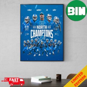 Took The North One Pride All Grit Congratulations Detroit Lions 2023 NFC North Champions NFL Playoffs Poster Canvas