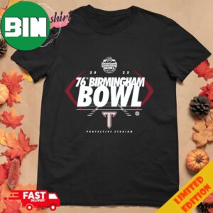 Troy Trojans Scores Birmingham Bowl 76 2023 Protective Stadium Logo T-Shirt Hoodie Long Sleeve Sweater
