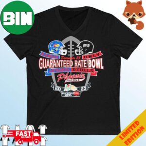 UNLV Rebels Vs Kansas Jayhawks Guaranteed Rate Bowl 2023 Phoenix Arizona T-Shirt