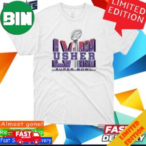 USHER Super Bowl LVIII Logo T-Shirt