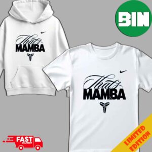 WMKN Official Kobe Bryant That’s Mamba T-Shirt Long Sleeve Hoodie