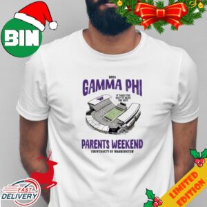 Washington Huskies 2023 Gamma Phi Parents Weekend University Of Washington T-Shirt