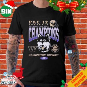 Washington Huskies 2023 Pac-12 Champions Dawgs Final Season 13-0 T-Shirt
