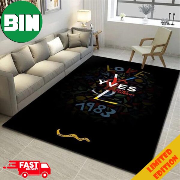 YVES Saint Laurent Fashion Logo Limited Edition Luxury Brand Home Decor For Living Room Rug Carpet