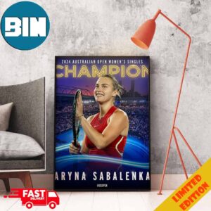 2024 Australian Open Women’s Singles Champion Aryna Sabalenka Domination Down Under Home Decor Poster Canvas