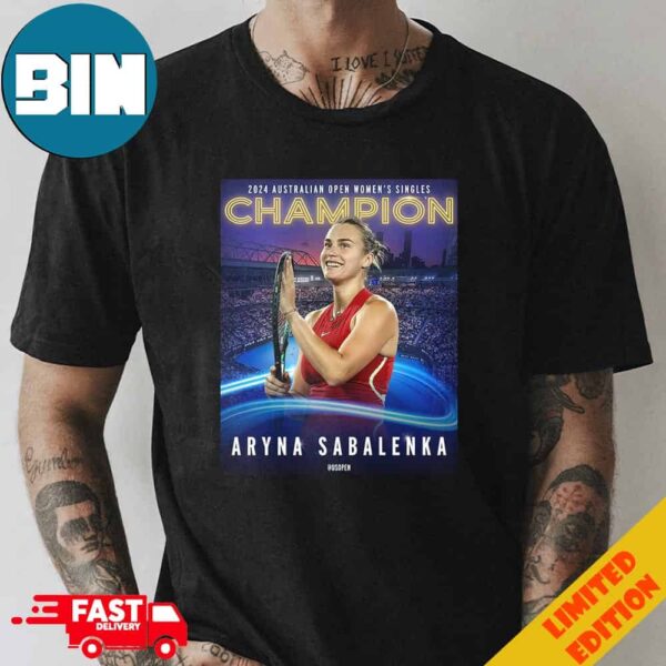 2024 Australian Open Women’s Singles Champion Aryna Sabalenka Domination Down Under T-Shirt