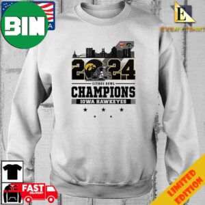 2024 Citrus Bowl Champions Iowa Hawkeyes Football T-Shirt Long Sleeve Hoodie Sweater