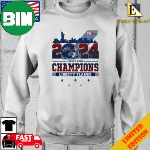 2024 Fiesta Bowl Champions Liberty Flames Football T-Shirt Long Sleeve Hoodie Sweater