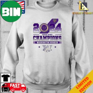 2024 Sugar Bowl Champions Washington Huskies T-Shirt Long Sleeve Hoodie Sweater