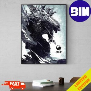 Atomic Monster Godzilla Minus One Minus Color to North American Poster Canvas