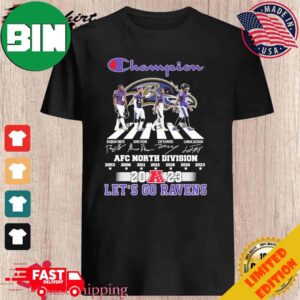 Champion Baltimore Ravens Abbey Road AFC Championship Bound 2023-2023 Let’s Go Ravens T-Shirt Long Sleeve Hoodie Sweater