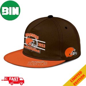 Cleveland Browns AFC Wild Card Champions Season 2023-2024 NFL Divisional Helmet Winners Merchandise Snapback Hat-Cap