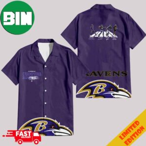 Congratulations Baltimore Ravens Is Champions Of AFC Championship Game Season 2023-2024 At Jan 28 MT Bank Stadium Abbey Road Team Member Signatures