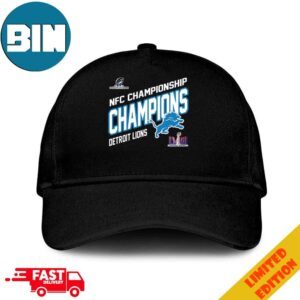 Congratulations Detroit Lions NFC Championship Winners Merchandise Champions Logo Super Bowl LVIII 2024 Hat-Cap