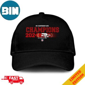 Congratulations San Francisco 49ers Is Champions Of NFC Championship Game Season 2023-2024 At Jan 28 Levi’s Stadium Logo Hat-Cap