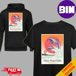 Foo Fighters 24 January 2024 Apollo Projects Stadium Christ Church New Zealand Poster By Chris Thornley T-Shirt Hoodie