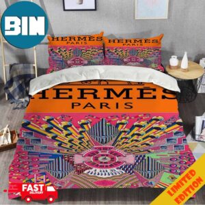 Hermes Paris Antique Pattern Luxury Brand Special Bedding Set Home Decoration