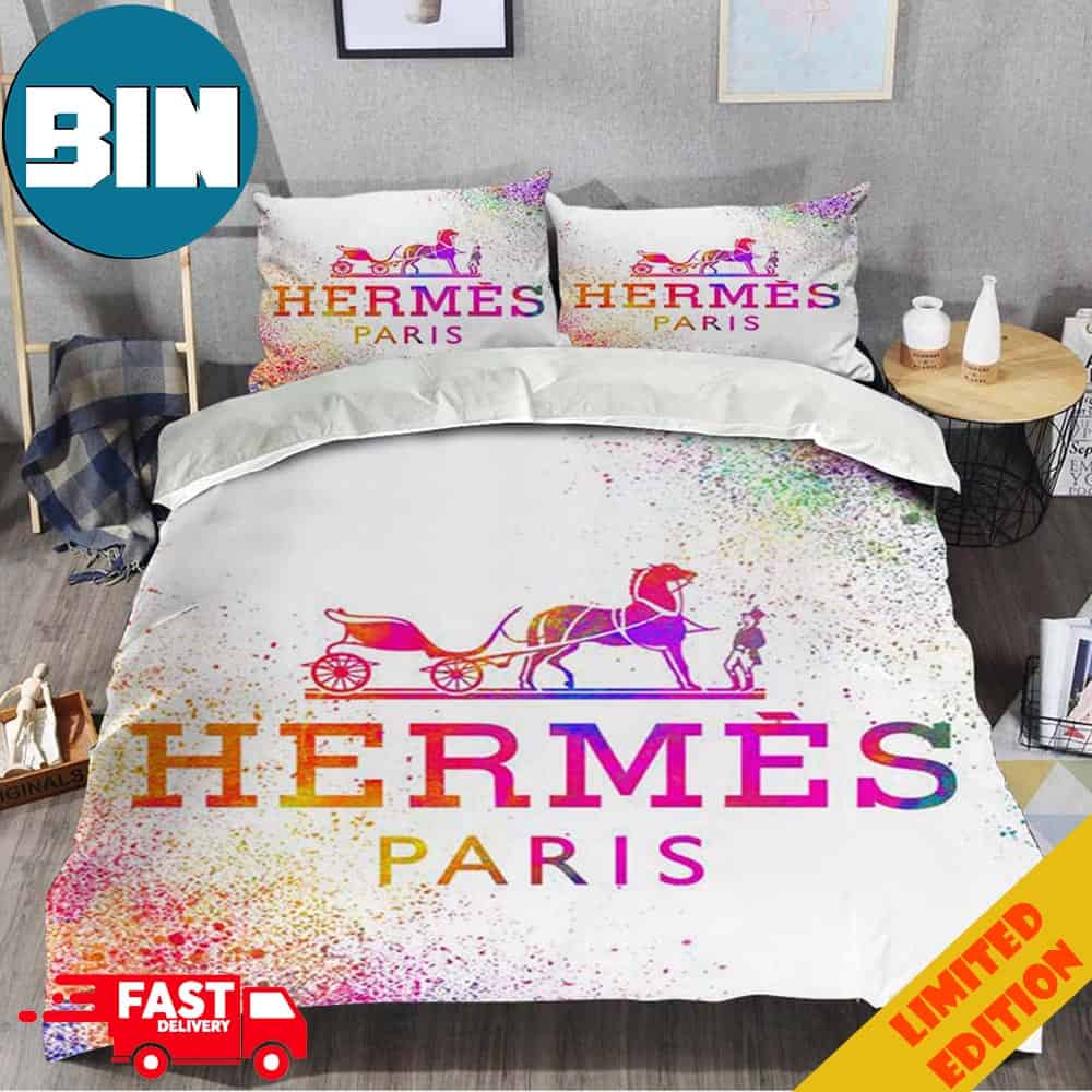 Hermes Paris Premium Luxury Brand Special Bedding Set Home Decor