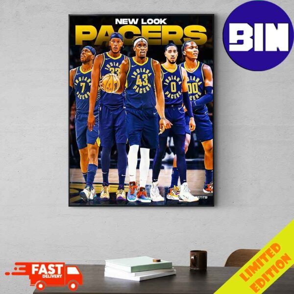 Hield Buddy Turner Myles Pascal Siakam Haliburton Tyrese Bennedict Mathurin New Look Indiana Pacers Poster Canvas