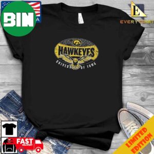 Iowa Hawkeyes Flying Hawk University Of Iowa T-Shirt Long Sleeve Hoodie Sweater