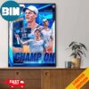 Jannik Sinner First Italian Aus Open Men’s Singles Champion Grand Slam 2024 Poster Canvas