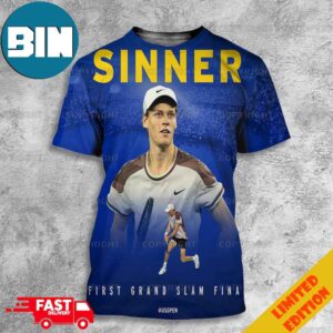 Jannik Sinner US Open Tennis First Grand Slam Final 2024 Congratulations Forza 3D T-Shirt