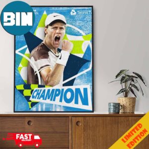 Jannik Sinner You Are Grand Slam Champion Australian Open 2024 Tennis TV Poster Canvas