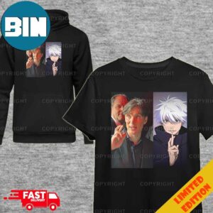 Jujutsu Kaisen Gojo Satoru And Cillian Murphy Funny Same Hand Sign To Use Unlimited Void T-Shirt Hoodie