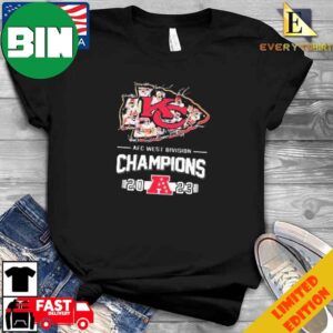 Kansas City Chiefs 2023 AFC West Division Champions Signatures T-Shirt Long Sleeve Hoodie Sweater