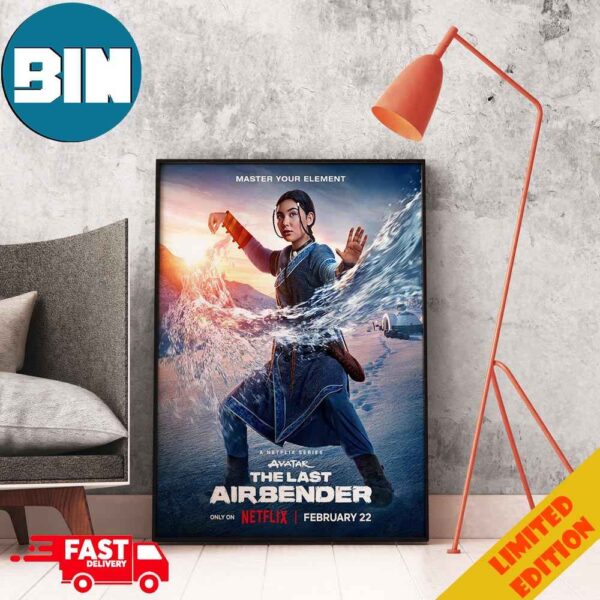 Katara In the Live-action ‘AVATAR THE LAST AIRBENDER’ Series Poster Canvas