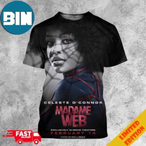 Madame Web New Posters Celeste O’Conner Movie Theaters February 14 3D T-Shirt