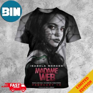Madame Web New Posters Isabela Merced Movie Theaters February 14 3D T-Shirt