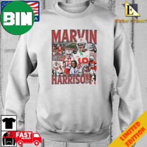 Marvin Harrison Jr 18 Ohio State Buckeyes Football Player T-Shirt Long Sleeve Hoodie Sweater