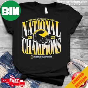 Michigan Wolverines 2023 CFP National Champions Arch GradienT-Shirt Long Sleeve Hoodie Sweater
