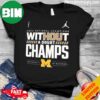 Michigan Wolverines 2023 Undefeated Helmet National Champions T-Shirt Long Sleeve Hoodie Sweater