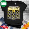 Michigan Wolverines Caricatures Conquering Heroes 2023 National Champions T-Shirt Long Sleeve Hoodie Sweater