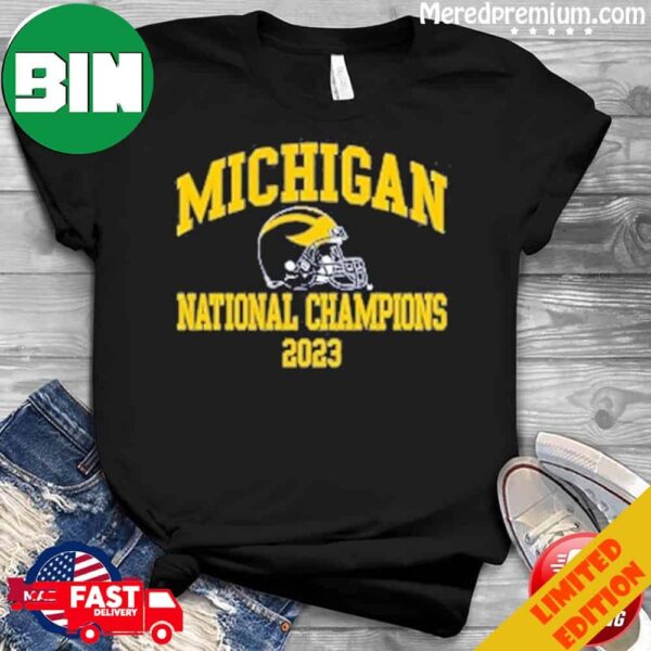 Michigan Wolverines FBS Football National Champions 2023 T-Shirt Long Sleeve Hoodie Sweater