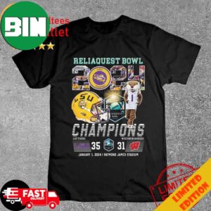 Michigan Wolverines Mascot Reliaquest Bowl 2024 Champions T-Shirt Long Sleeve Hoodie Sweater
