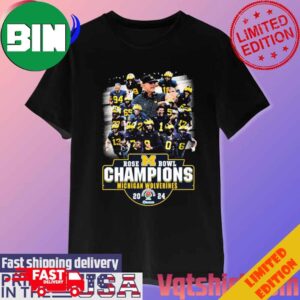 Michigan Wolverines Rose Bowl Champions 2024 T-Shirt