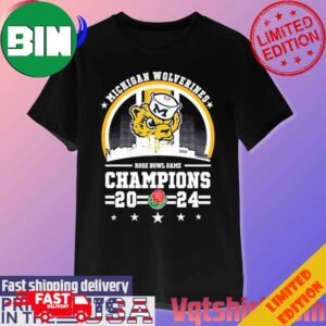 Michigan Wolverines Rose Bowl Game Champions 2024 T-Shirt