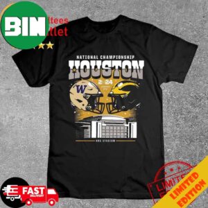 Michigan Wolverines vs Washington Huskies College Football Playoff 2024 National Championship Game Head To Head Stadium Shirt