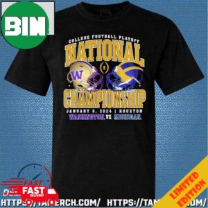 Michigan Wolverines vs Washington Huskies College Football Playoff 2024 National Championship Matchup T-Shirt