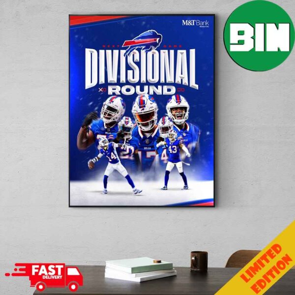 Next Stop Divisional Round Buffalo Bills Poster Canvas