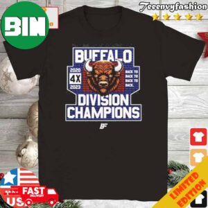 Official Buffalo Bills 4x Division Champions T-Shirt Long Sleeve Hoodie Sweater