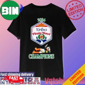 Oregon Ducks Mascot Vrbo Fiesta Bowl Champions 2024 T-Shirt