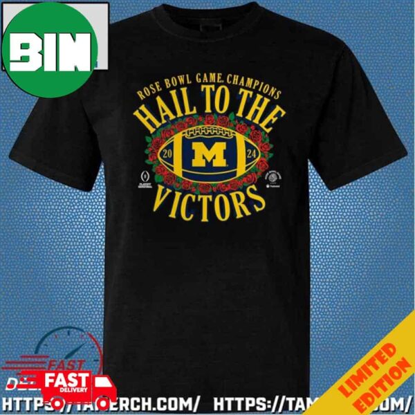 Original Official Michigan Wolverines College Football Playoff 2024 Rose Bowl Champions Hometown T-Shirt
