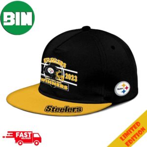 Pittsburgh Steelers AFC Wild Card Champions Season 2023-2024 NFL Divisional Helmet Winners Merchandise Hat-Cap Snapback