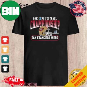 San Francisco 49ers 2023-2024 NFC Football Championship Bound T-Shirt Long Sleeve Hoodie Sweater