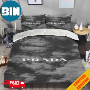 Skies And Clouds Prada Logo Fashion And Luxury Best Home Decor Bedding Set And Pillow Cases